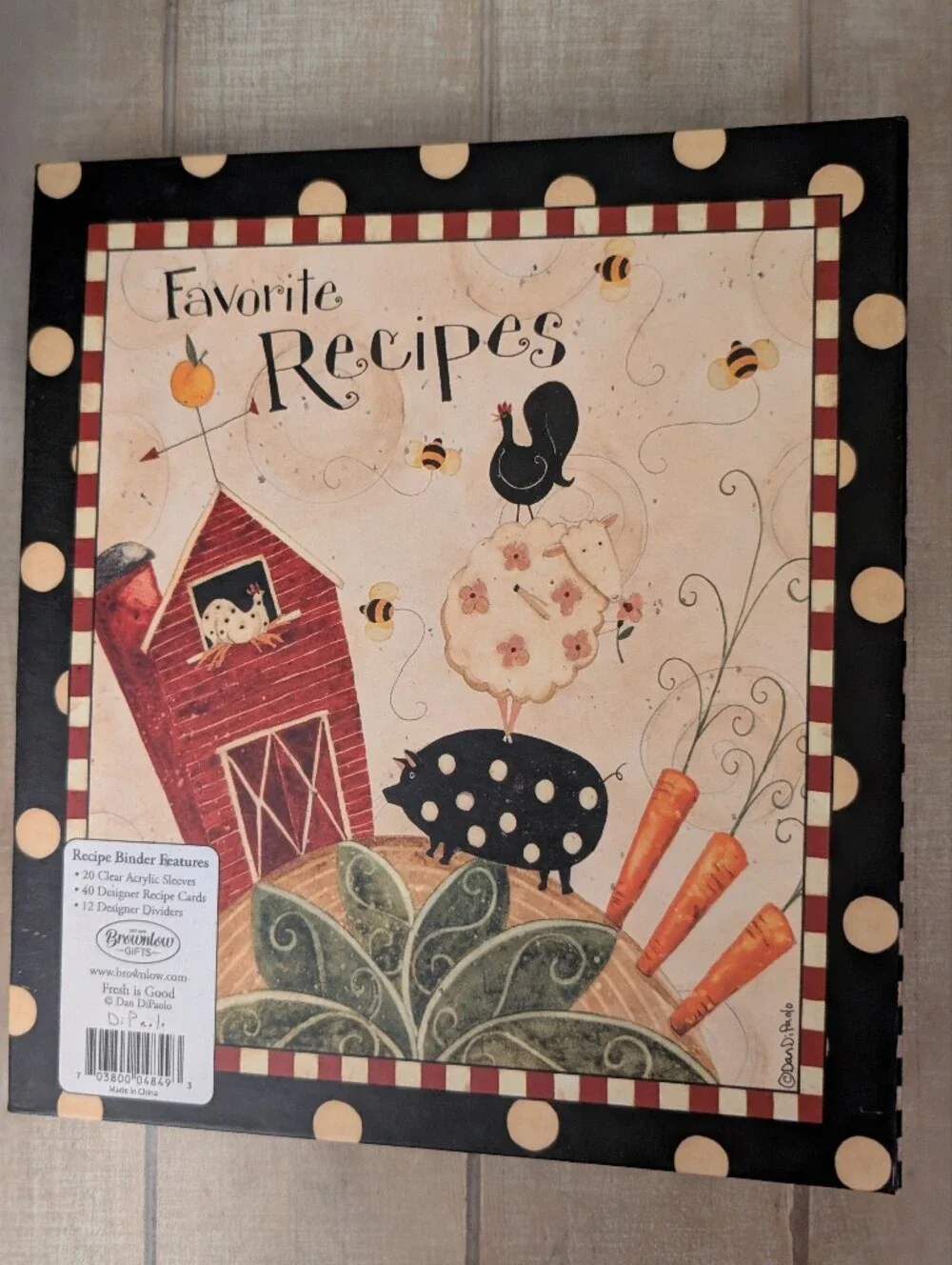 Unused Dan DiPaolo Recipe Binder